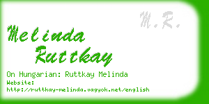 melinda ruttkay business card